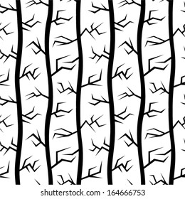 Abstract tree seamless pattern. 