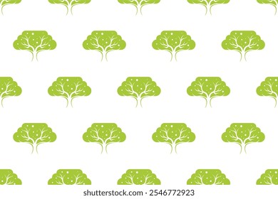 Abstract tree seamless pattern background. Forest tree seamless pattern background template can be used as wraping paper,web banner, social media banner, and more.