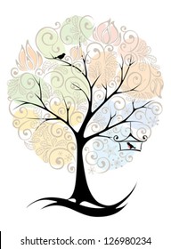 Abstract tree - seasons