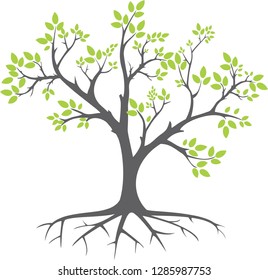 abstract tree silhouette
