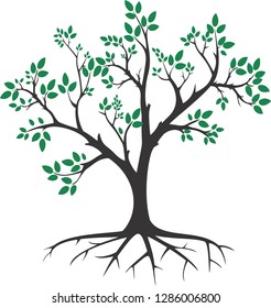 abstract tree silhouette