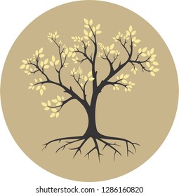 abstract tree silhouette
