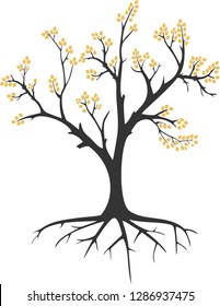 abstract tree silhouette