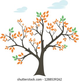 abstract tree silhouette