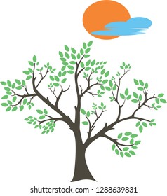 abstract tree silhouette
