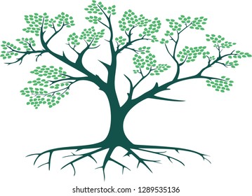 abstract tree silhouette