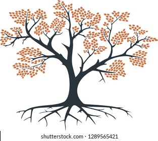abstract tree silhouette