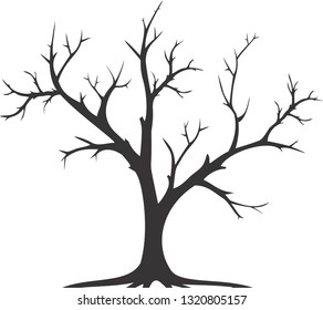 abstract tree silhouette - Vector