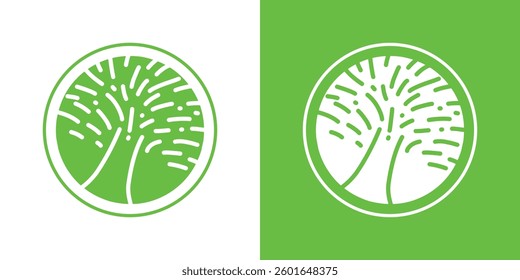 abstract tree symbol logo icon design concept
