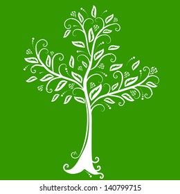 abstract tree, symbol of nature