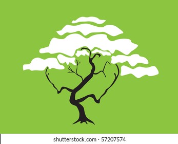 abstract tree, symbol of nature