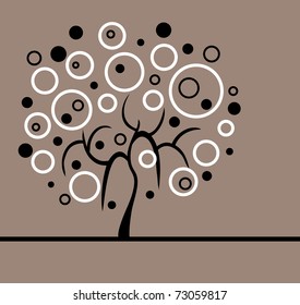 abstract tree, symbol of nature