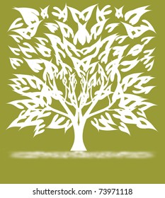 abstract tree, symbol of nature