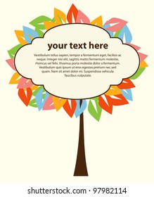 Abstract tree for text vector