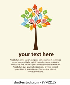 Abstract tree for text vector