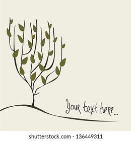 abstract tree vector