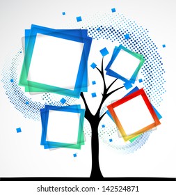 Abstract tree. Vector