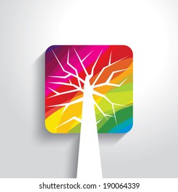 abstract tree vector