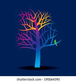 abstract tree vector