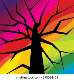 abstract tree vector