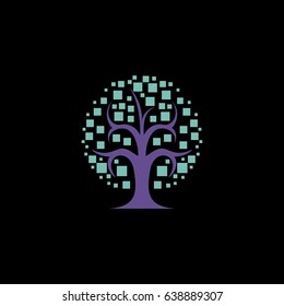 abstract tree vector