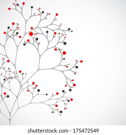 Abstract tree. Vector background