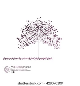 Abstract tree. Vector background.