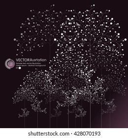 Abstract tree. Vector background.