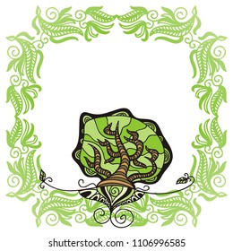 Abstract tree. Vector illustration