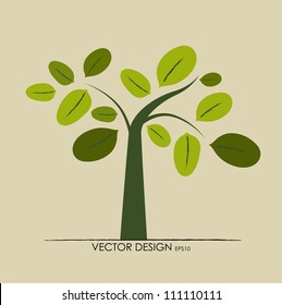 Abstract tree. Vector illustration.