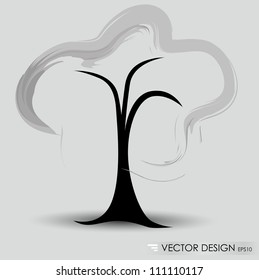 Abstract tree. Vector illustration.