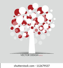 Abstract tree. Vector illustration.