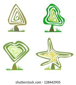 Abstract tree vector illustration