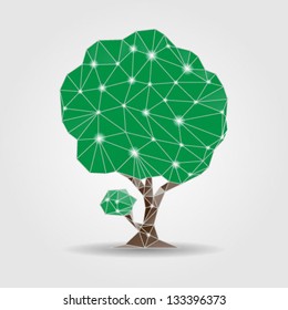 Abstract tree. Vector Illustration.