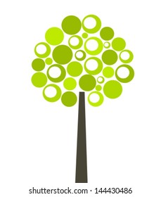 Abstract tree. Vector illustration