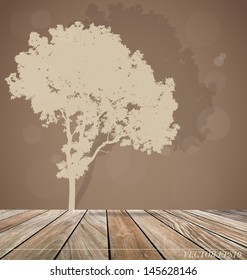 Abstract tree. Vector Illustration.