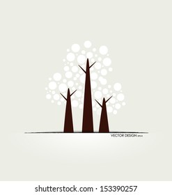 Abstract tree. Vector Illustration.