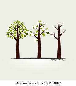 Abstract tree. Vector illustration.
