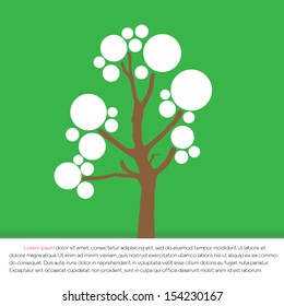 Abstract tree. Vector illustration