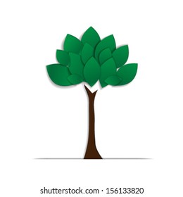 Abstract tree. Vector Illustration.