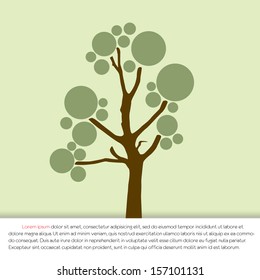 Abstract tree. Vector illustration