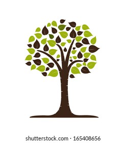 Abstract tree. Vector illustration.