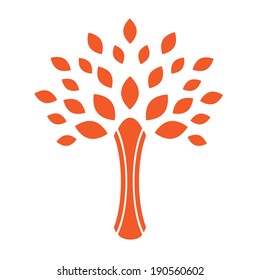 Abstract  tree. Vector illustration. 
