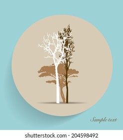Abstract tree. Vector Illustration.