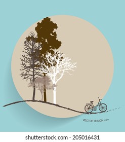 Abstract tree. Vector Illustration.