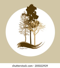 Abstract tree. Vector Illustration.