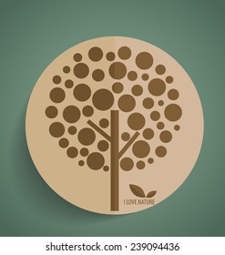 Abstract tree. Vector illustration.