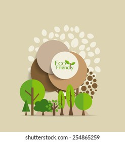 Abstract tree. Vector illustration.