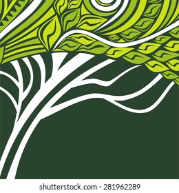 Abstract tree vector illustration
