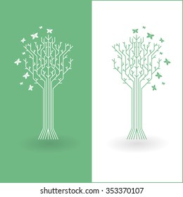 Abstract tree. Vector illustration